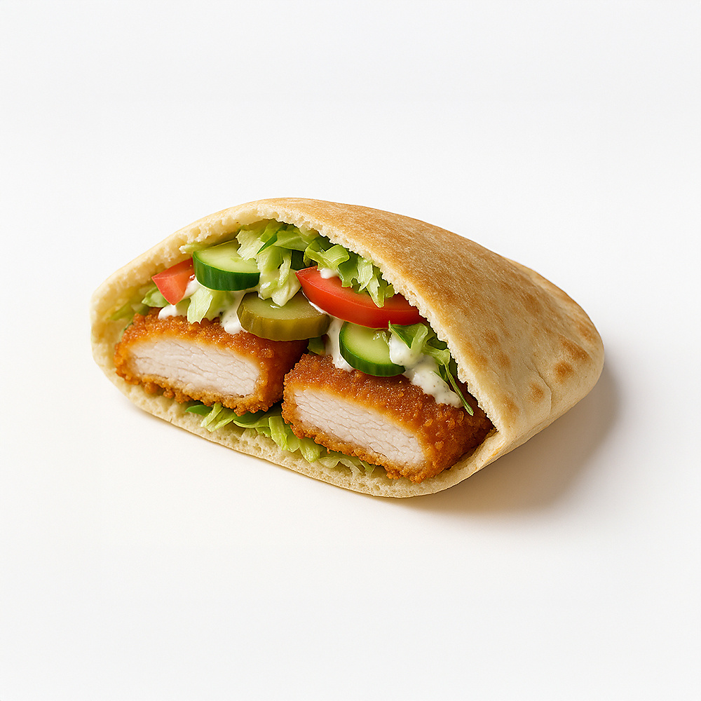 Chicken Schnitzel Pita