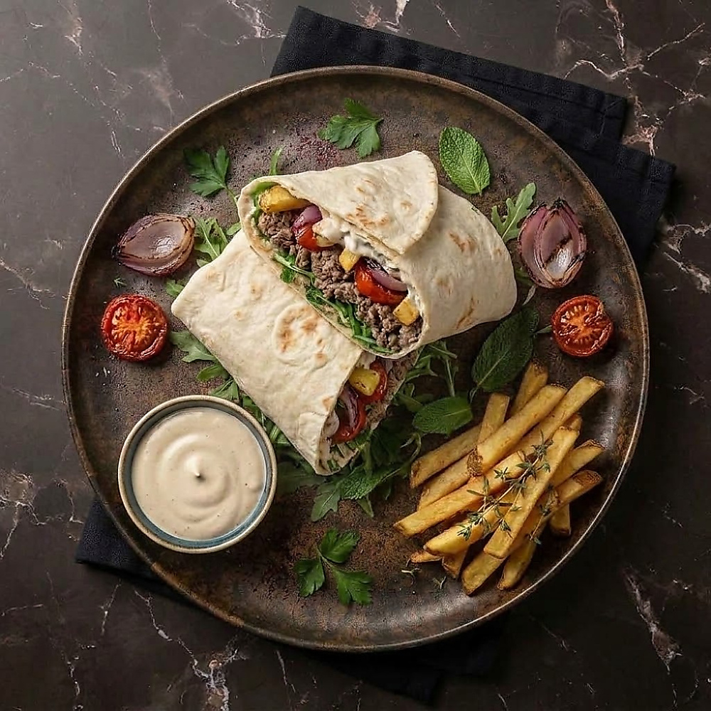 Beef Shawarma + Fries On The Side