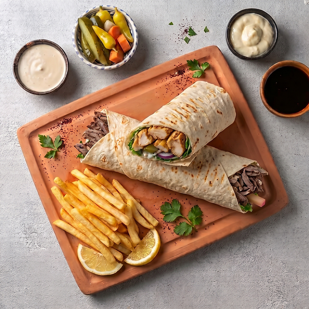Mix Shawarma + Fries On The Side