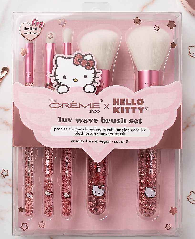 The Crème Shop x Hello Kitty Luv Wave Brush Set