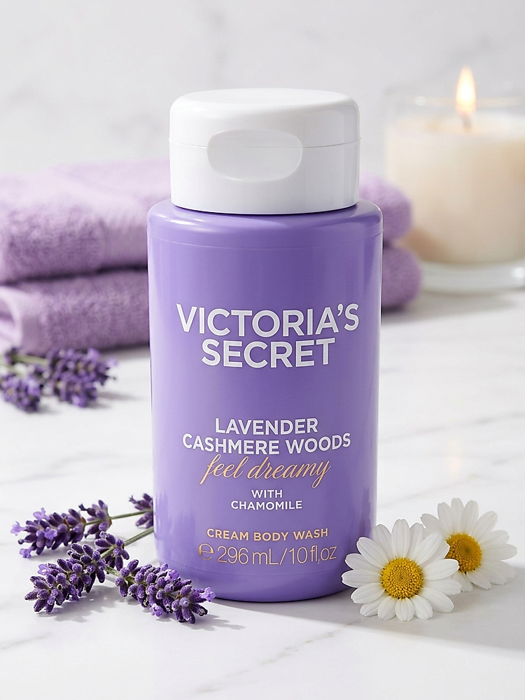 Victoria's Secret Lavender Cashmere Woods Cream Body Wash