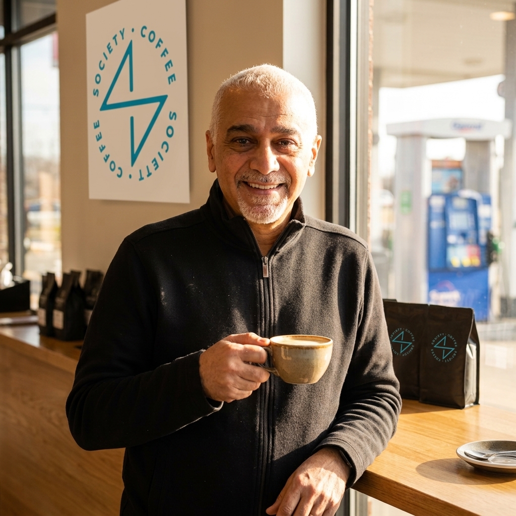 Bassam Al-Noubani, founder of Society Coffee