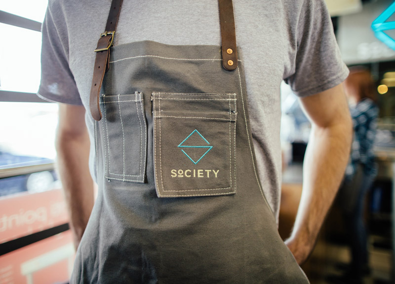 A Society Coffee barista